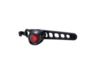 Cateye Orb Rechargeable Rear Light: Polished Black